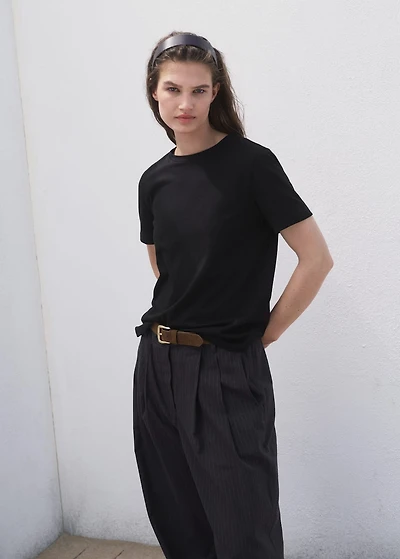 Cotton short-sleeved t-shirt