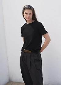 Cotton short-sleeved t-shirt