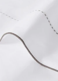 200-thread count percale cotton top sheet for 90 cm bed