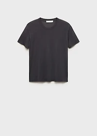 Short-sleeved micro-modal pajama top
