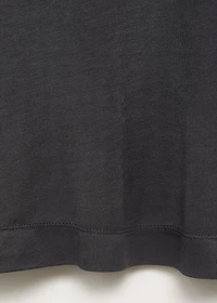 Short-sleeved micro-modal pajama top