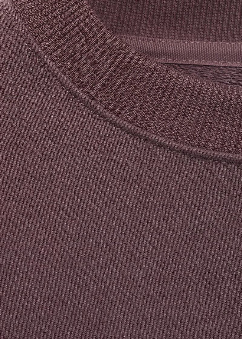 Plain organic cotton sweatshirt