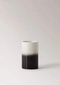 Earthenware tumbler with gradient effect