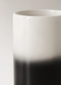 Earthenware tumbler with gradient effect