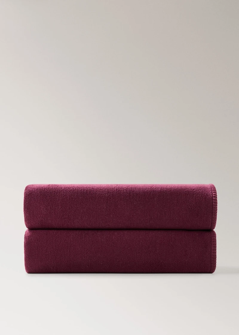 Double-sided polar fleece cotton blanket