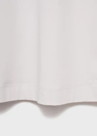 Fluid cotton nightdress with lace detailing