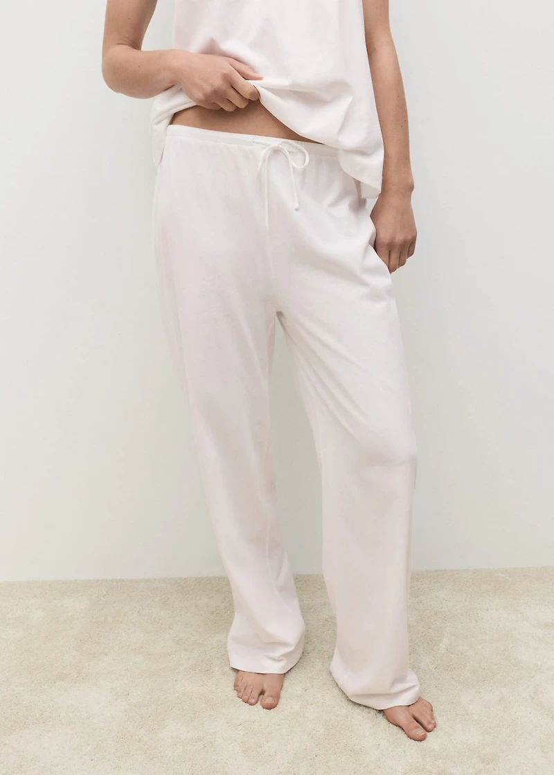 Long cotton pajama pants