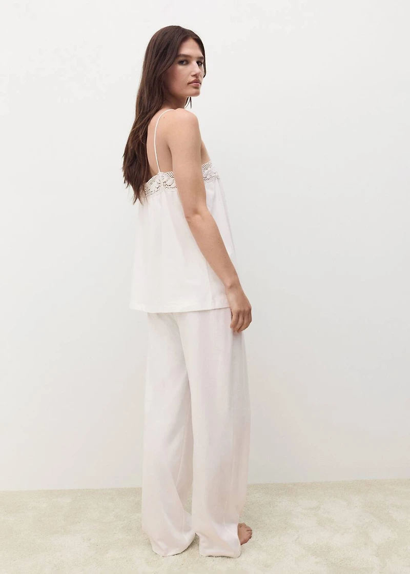 Long cotton pajama pants