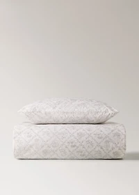 Toile de Jouy percale cotton duvet cover for crib