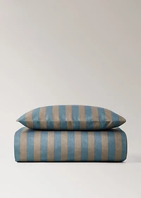 Kodak-striped duvet cover for cot