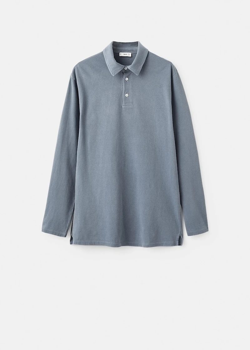 Cotton basic polo shirt