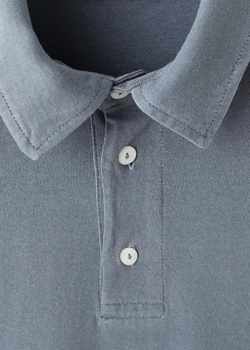 Cotton basic polo shirt