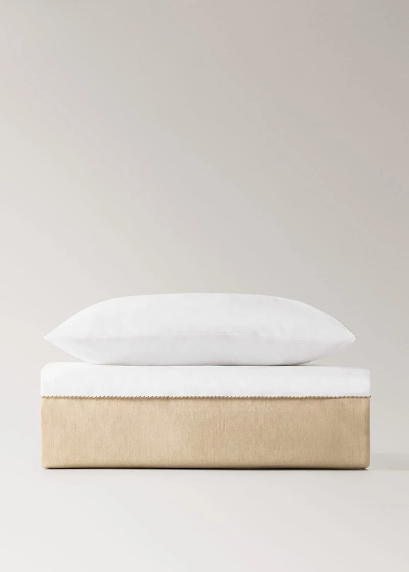 Ctton percale linen duvet cover for crib