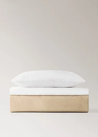 Ctton percale linen duvet cover for crib