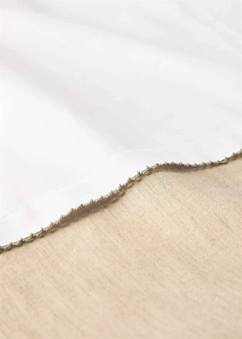 Ctton percale linen duvet cover for crib