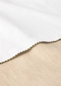 Ctton percale linen duvet cover for crib