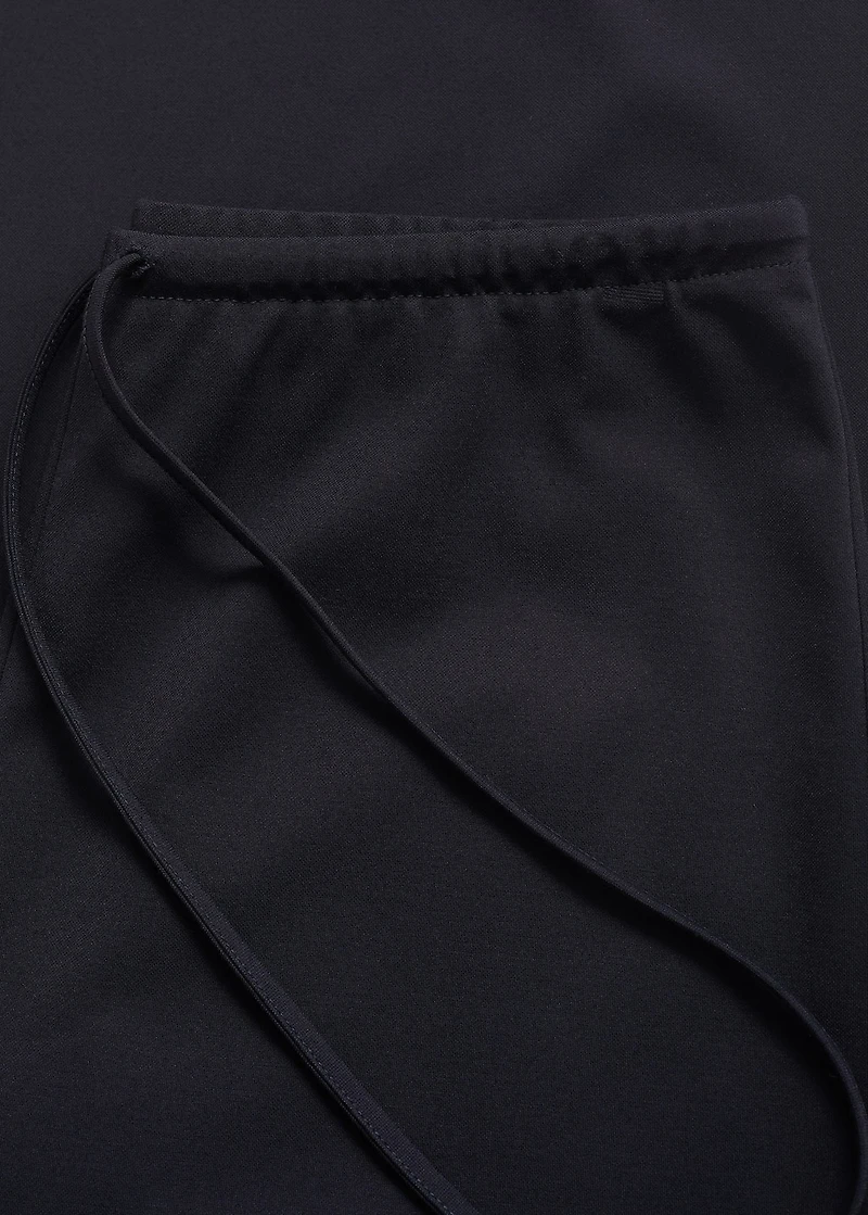 Wide-leg pants with elasticated waist