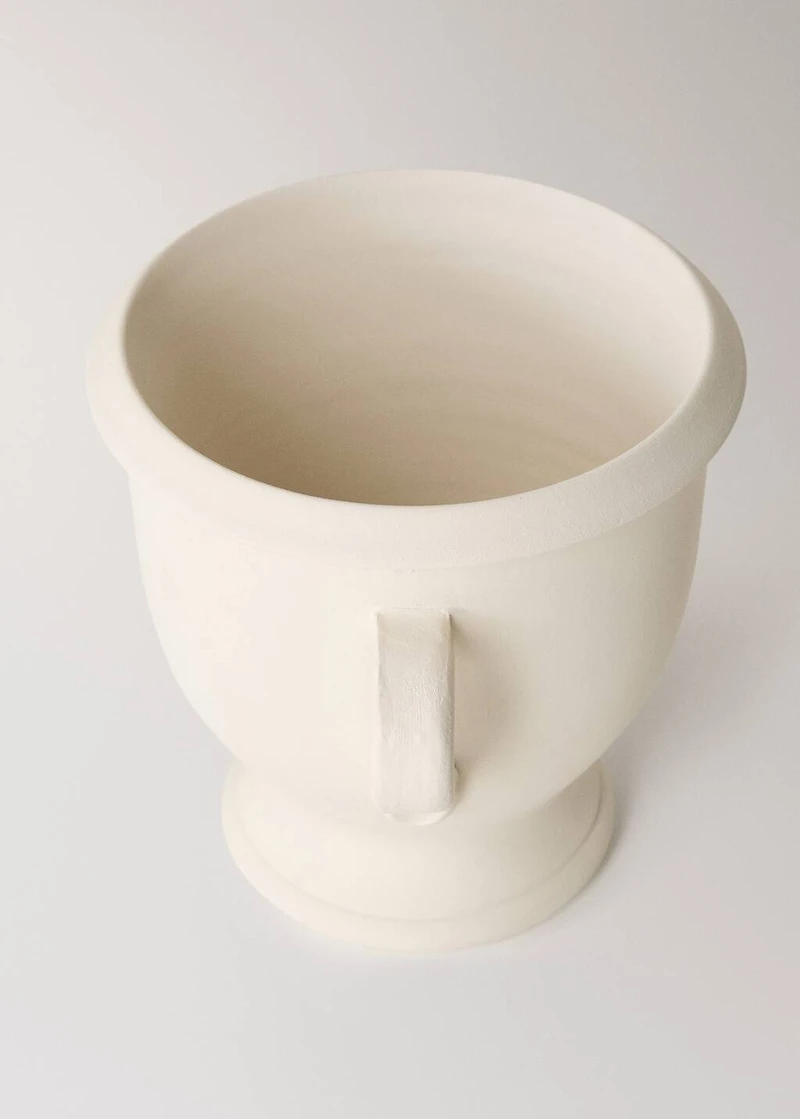 Small terracotta vase with handles