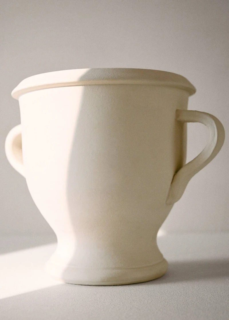 Small terracotta vase with handles