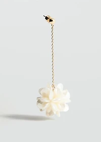 Long flower earrings