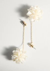 Long flower earrings