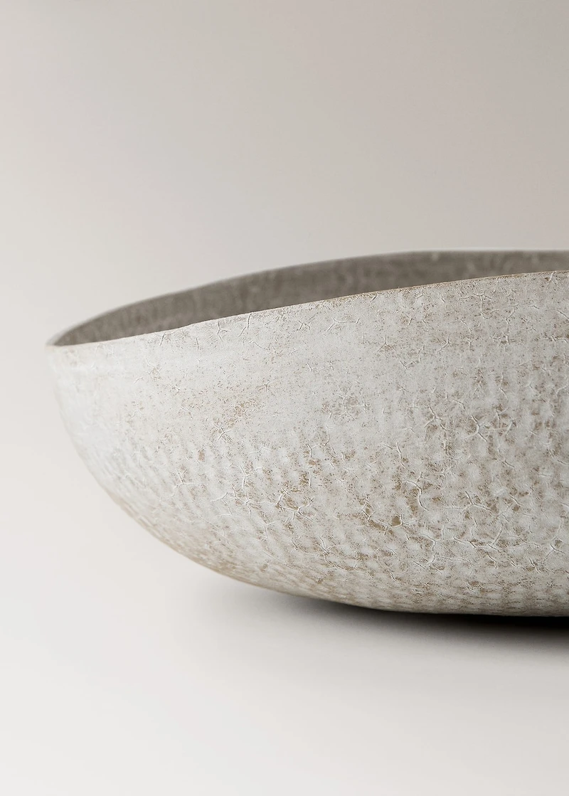 Medium textured metal decorative bowl