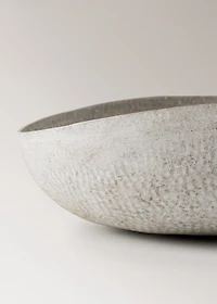 Medium textured metal decorative bowl