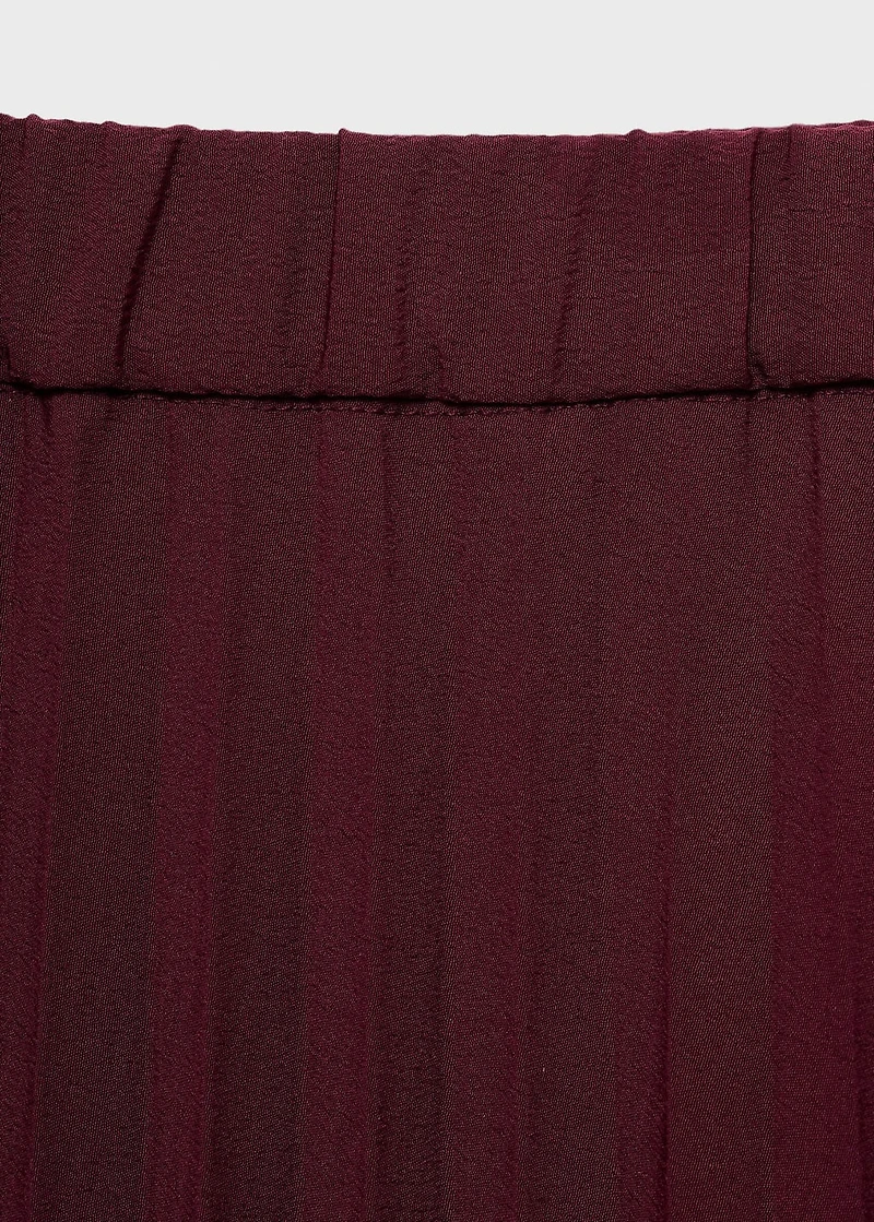 Long pleated skirt