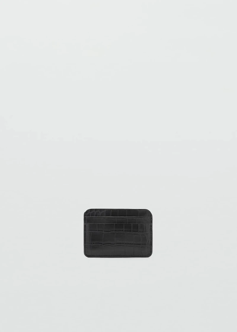 Croc-effect cardholder
