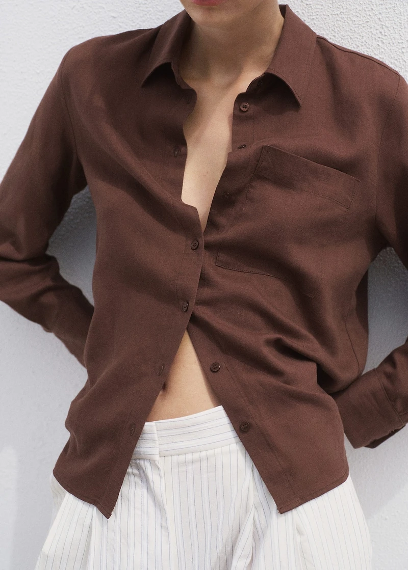 Lyocell shirt with pocket