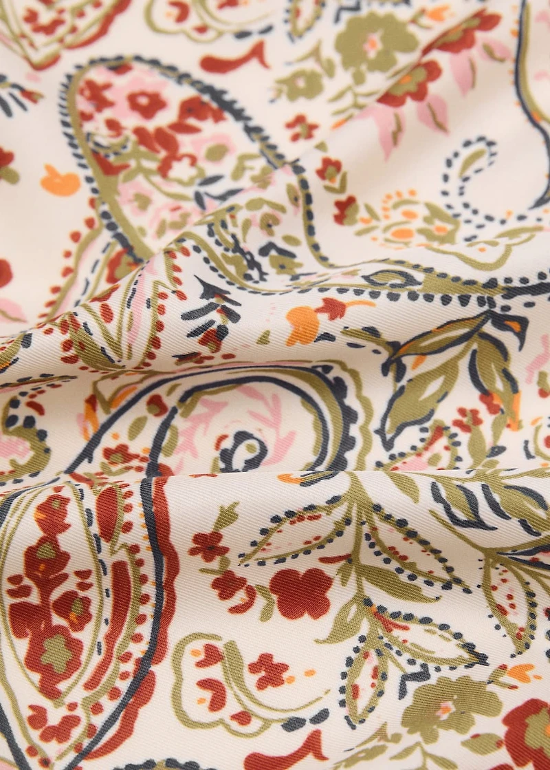 Paisley satin scarf