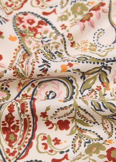 Paisley satin scarf