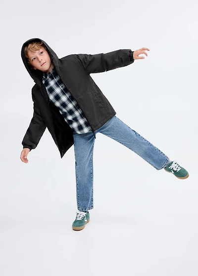 Water-repellent quilted coat