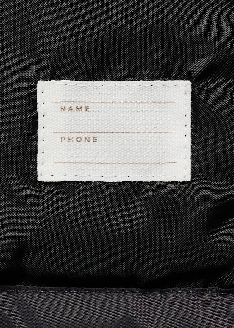 Water-repellent quilted coat