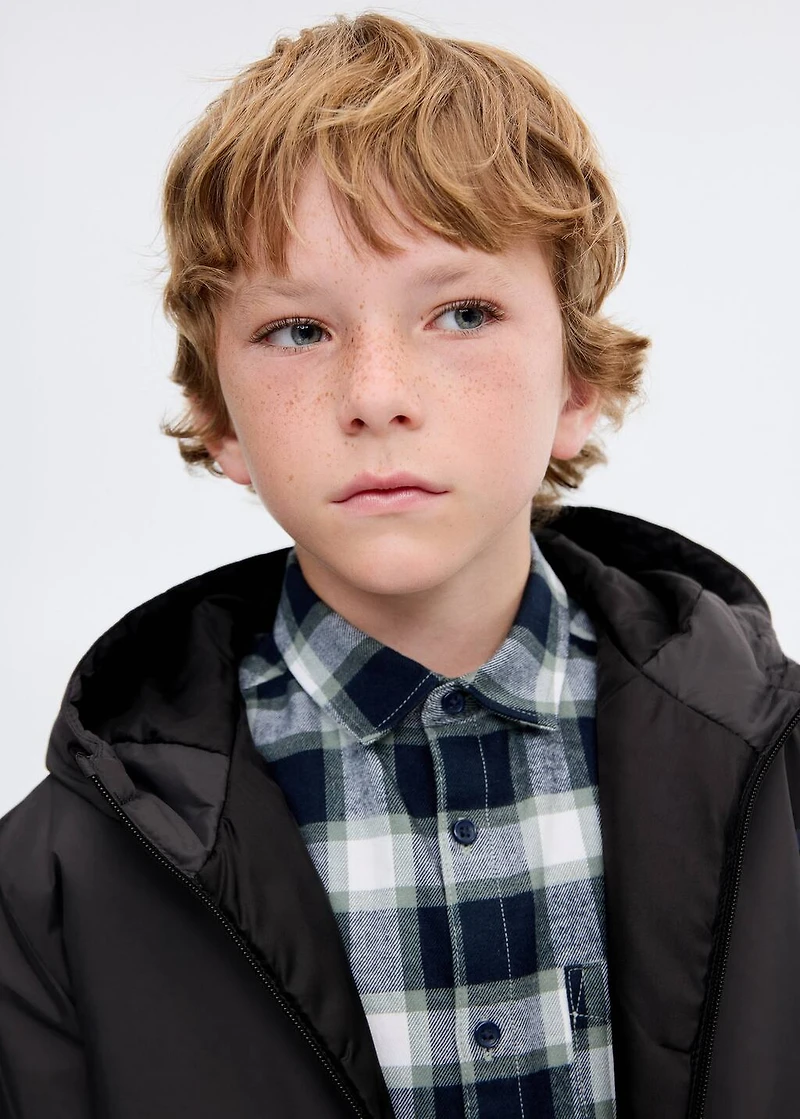 Water-repellent quilted coat