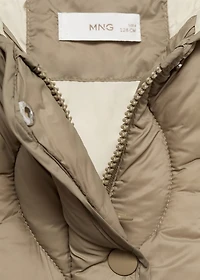 Hood quilted coat