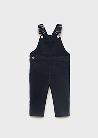 Long cotton dungarees