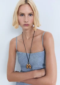 Draped denim dress