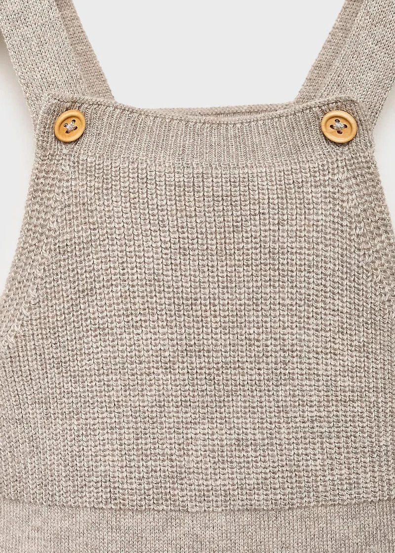 Knitted dungaree combo