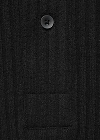 Textured knitted polo shirt