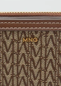 Small jacquard wallet with logo