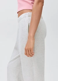Cotton joggers with elastic waist