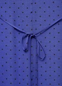 Polka-dot dress with bow