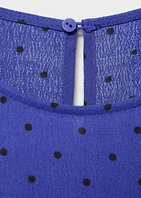 Polka-dot dress with bow
