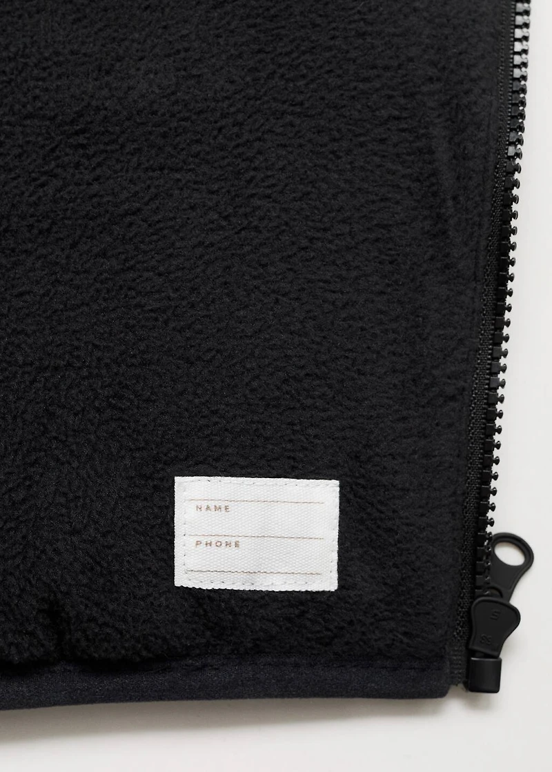 Bicolour quilted anorak