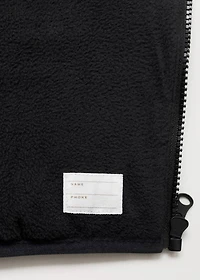 Bicolour quilted anorak
