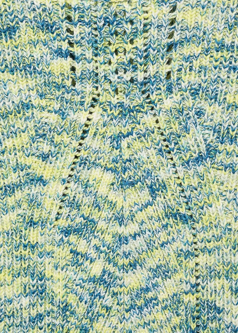 Multicoloured knitted top