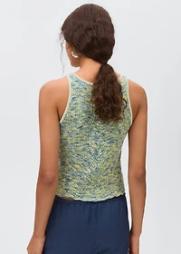 Multicoloured knitted top