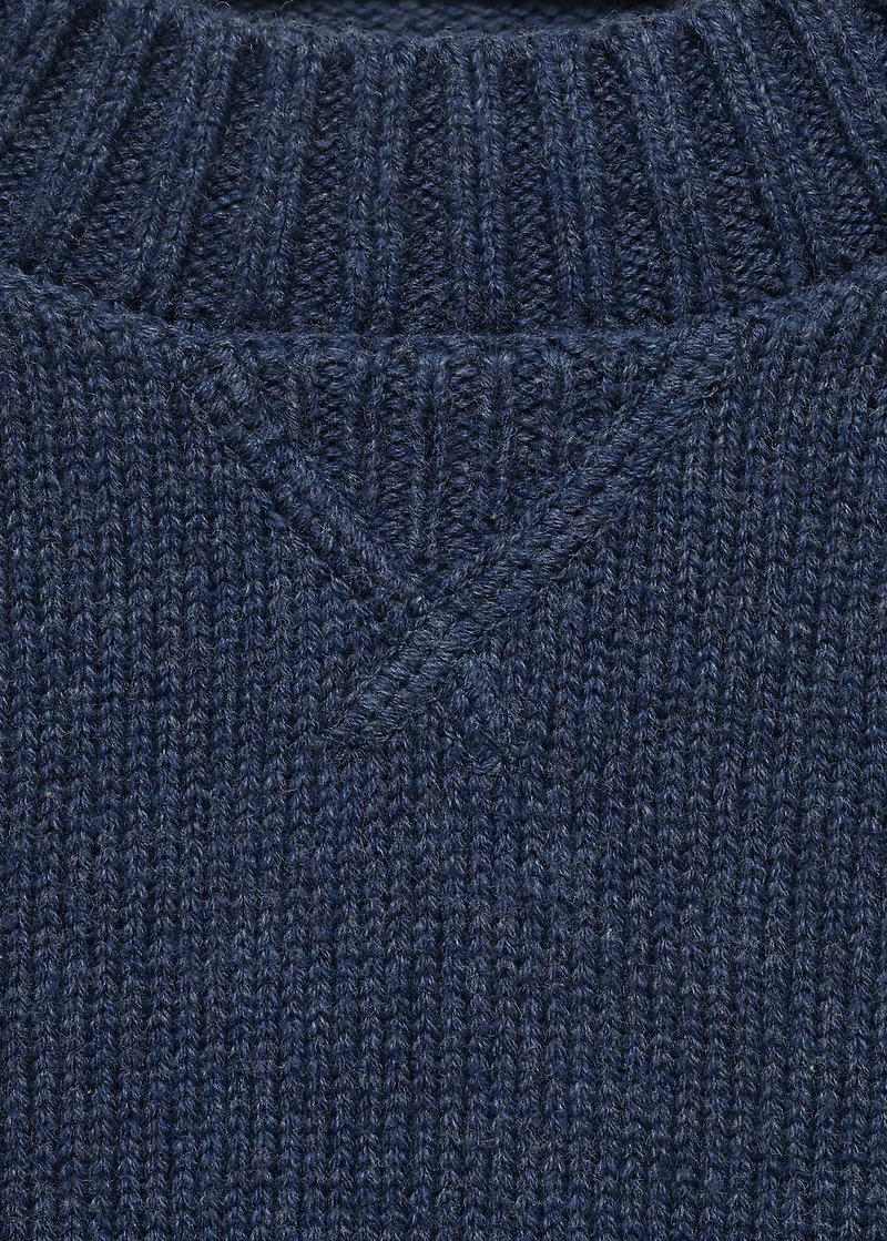 Knitted cotton sweater