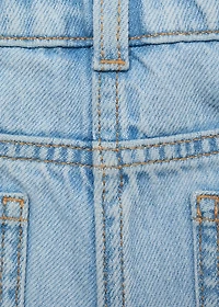 Wrapped denim skort